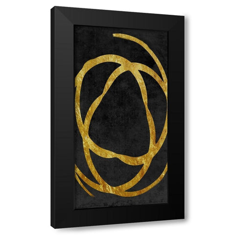 Old Gold 2 Black Modern Wood Framed Art Print with Double Matting by Lewis, Sheldon
