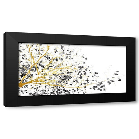 Balance Harmony Black Modern Wood Framed Art Print by Lewis, Sheldon