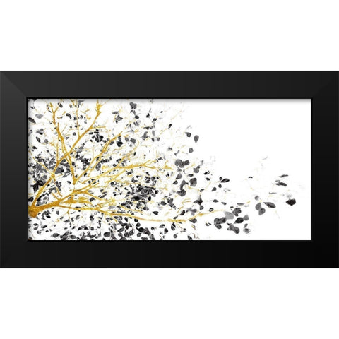 Balance Harmony Black Modern Wood Framed Art Print by Lewis, Sheldon