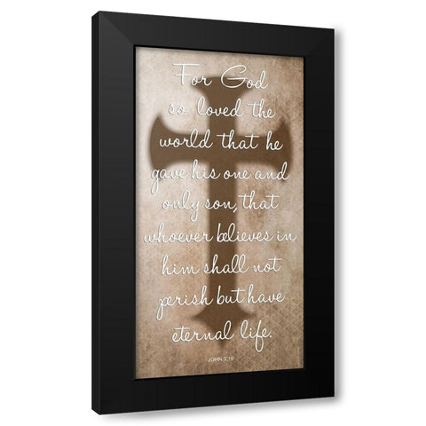 Love Of God Black Modern Wood Framed Art Print by Lewis, Sheldon