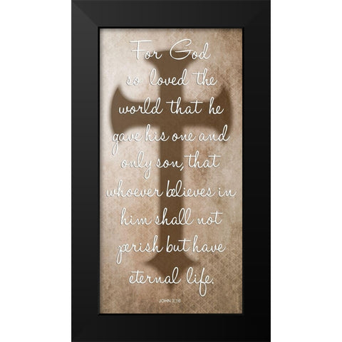 Love Of God Black Modern Wood Framed Art Print by Lewis, Sheldon