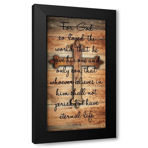 Eternal Life Black Modern Wood Framed Art Print by Lewis, Sheldon