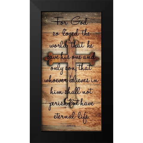 Eternal Life Black Modern Wood Framed Art Print by Lewis, Sheldon
