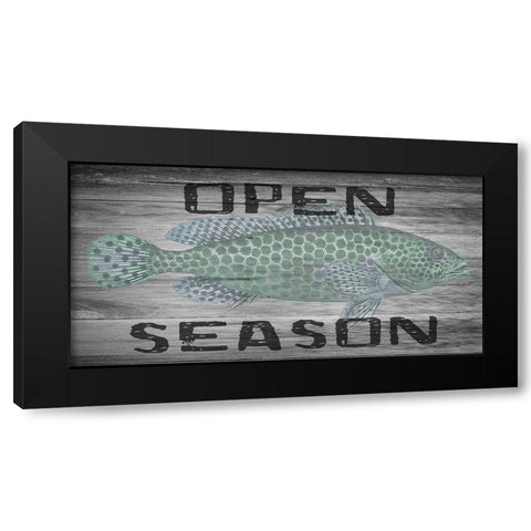 Open Season Black Modern Wood Framed Art Print by Lewis, Sheldon