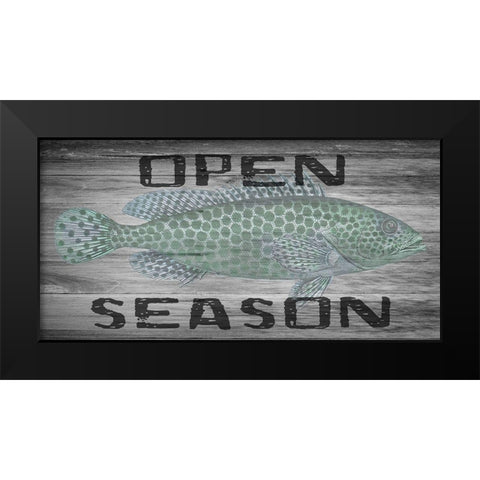 Open Season Black Modern Wood Framed Art Print by Lewis, Sheldon