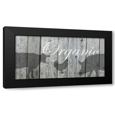 Organic Black Modern Wood Framed Art Print by Lewis, Sheldon