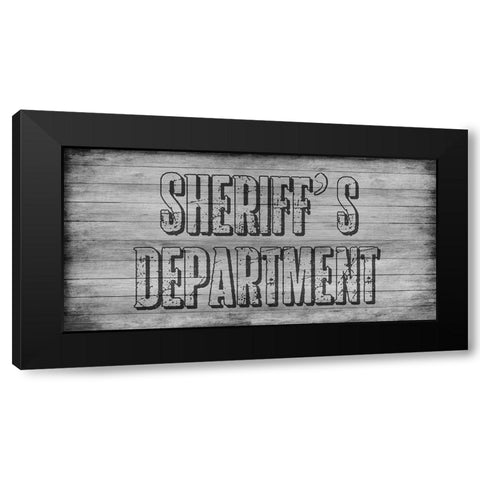 Office Black Modern Wood Framed Art Print by Lewis, Sheldon