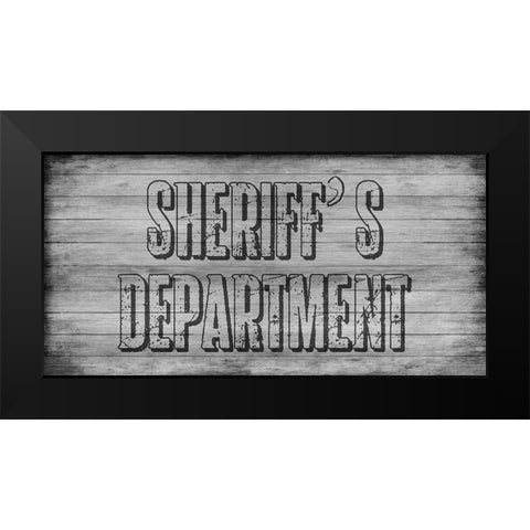Office Black Modern Wood Framed Art Print by Lewis, Sheldon