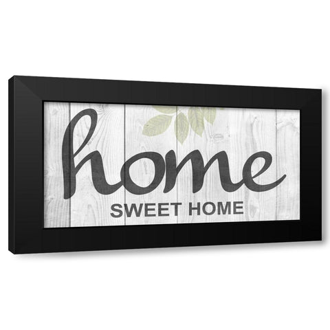 Home Sweet Black Modern Wood Framed Art Print by Lewis, Sheldon