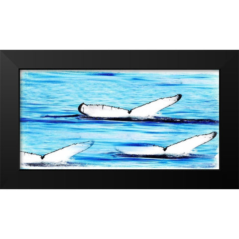 Whale Watching Black Modern Wood Framed Art Print by Lewis, Sheldon