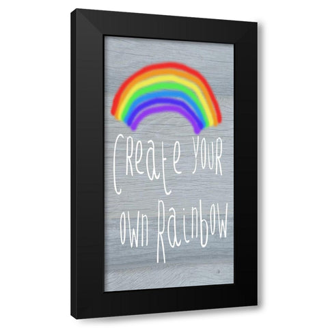 Your Own Rainbow Black Modern Wood Framed Art Print with Double Matting by Lewis, Sheldon
