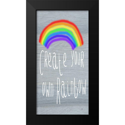 Your Own Rainbow Black Modern Wood Framed Art Print by Lewis, Sheldon