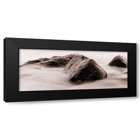 Mystic Flow Black Modern Wood Framed Art Print by Lewis, Sheldon