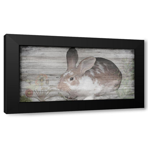 Hello Peter Black Modern Wood Framed Art Print by Lewis, Sheldon