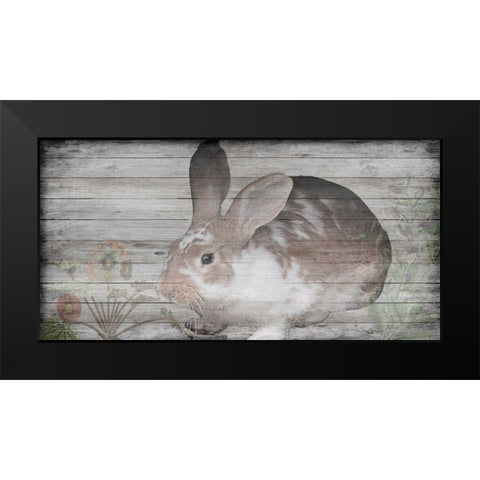 Hello Peter Black Modern Wood Framed Art Print by Lewis, Sheldon