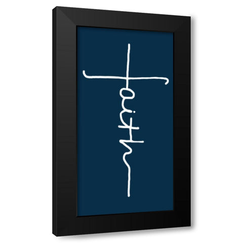 Faith Black Modern Wood Framed Art Print by Lewis, Sheldon