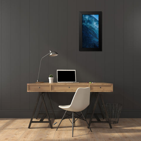 Cool Wave 1 Black Modern Wood Framed Art Print by Lewis, Sheldon