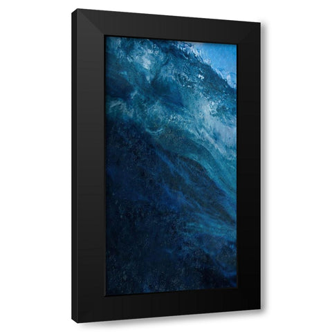 Cool Wave 1 Black Modern Wood Framed Art Print by Lewis, Sheldon