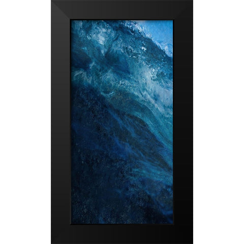 Cool Wave 1 Black Modern Wood Framed Art Print by Lewis, Sheldon