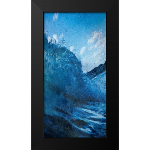 Cool Wave 2 Black Modern Wood Framed Art Print by Lewis, Sheldon