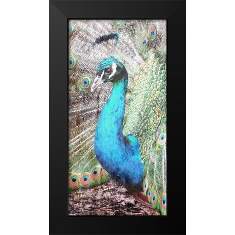 Colered Elegance 2 Black Modern Wood Framed Art Print by Lewis, Sheldon