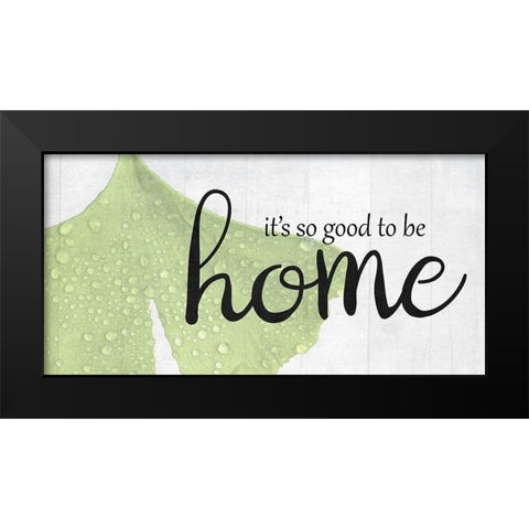 Home Black Modern Wood Framed Art Print by Lewis, Sheldon