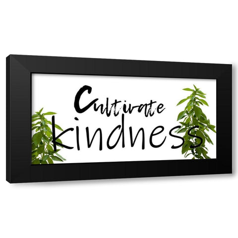 Kindness Black Modern Wood Framed Art Print by Lewis, Sheldon