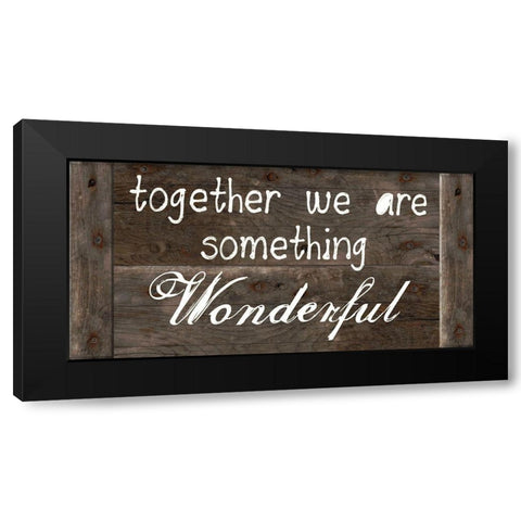 Something Wonderful Black Modern Wood Framed Art Print by Lewis, Sheldon