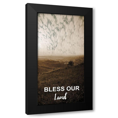 Evening Cool Black Modern Wood Framed Art Print by Lewis, Sheldon