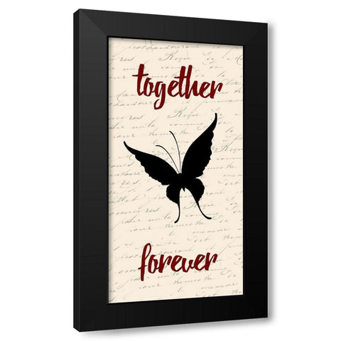 Together Forever Black Modern Wood Framed Art Print with Double Matting by Lewis, Sheldon