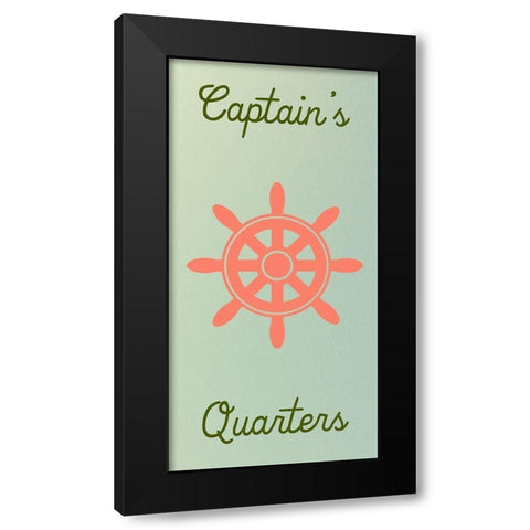 CaptainS Quarters Black Modern Wood Framed Art Print by Lewis, Sheldon