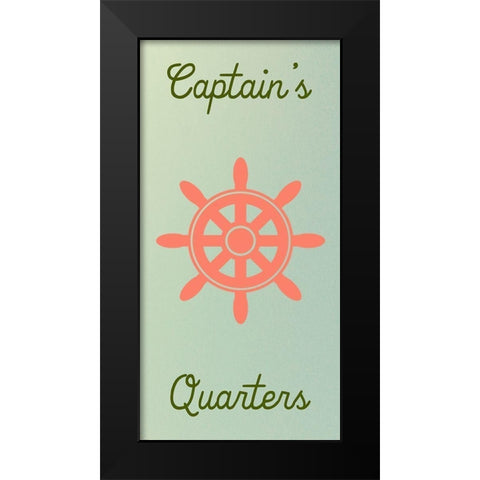 CaptainS Quarters Black Modern Wood Framed Art Print by Lewis, Sheldon