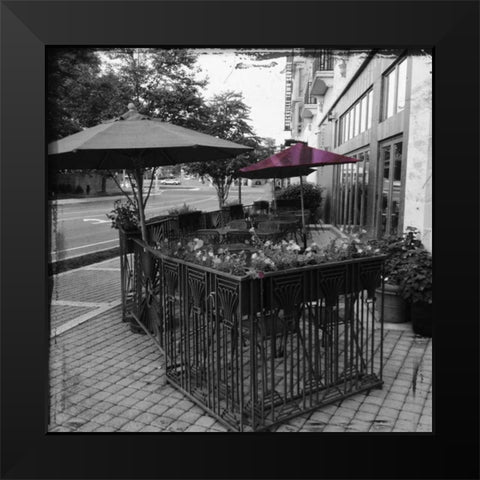 MD Purple POP Black Modern Wood Framed Art Print by Lewis, Sheldon