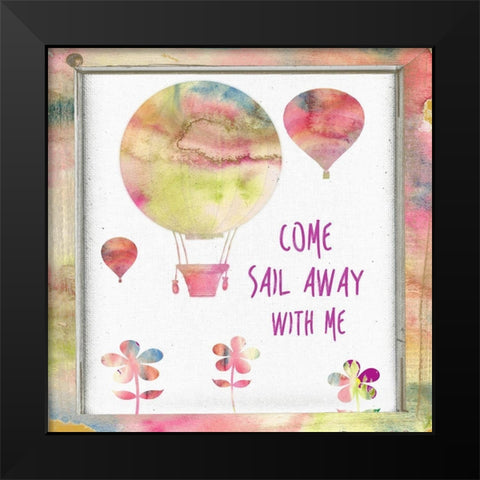 Sail Away With Me Black Modern Wood Framed Art Print by Lewis, Sheldon
