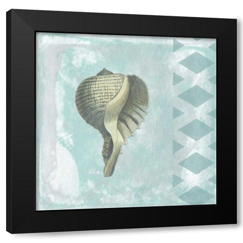 Tranquility 1 Black Modern Wood Framed Art Print with Double Matting by Lewis, Sheldon