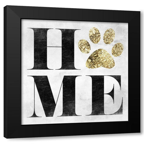Home Pet Black Modern Wood Framed Art Print with Double Matting by Lewis, Sheldon