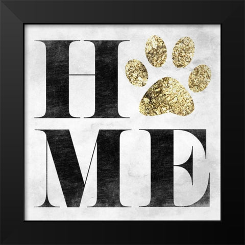 Home Pet Black Modern Wood Framed Art Print by Lewis, Sheldon