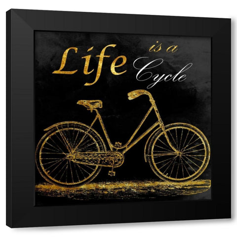 Black Pearl Romance Black Modern Wood Framed Art Print by Lewis, Sheldon