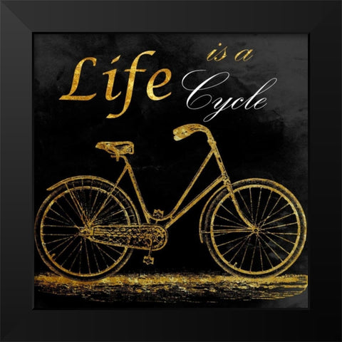 Black Pearl Romance Black Modern Wood Framed Art Print by Lewis, Sheldon