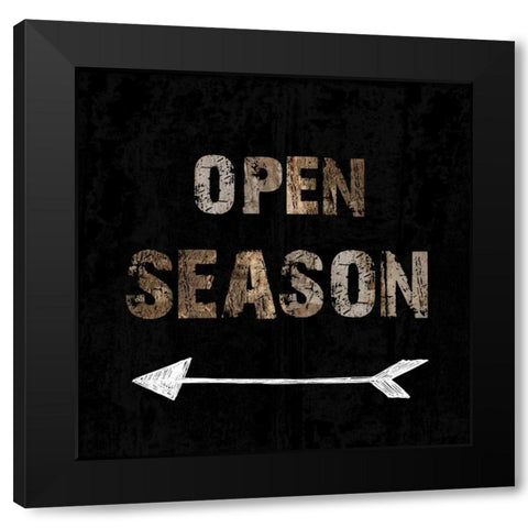 Open Season Black Modern Wood Framed Art Print with Double Matting by Lewis, Sheldon