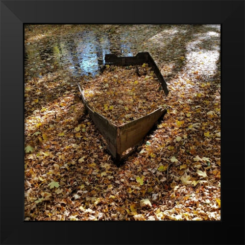 Little Stream Black Modern Wood Framed Art Print by Lewis, Sheldon
