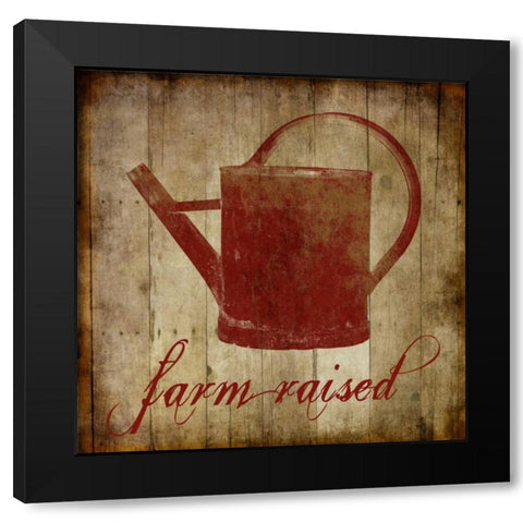 Farm Raised Black Modern Wood Framed Art Print with Double Matting by Lewis, Sheldon