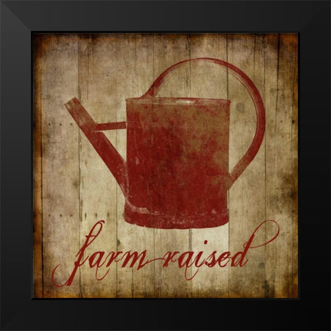Farm Raised Black Modern Wood Framed Art Print by Lewis, Sheldon
