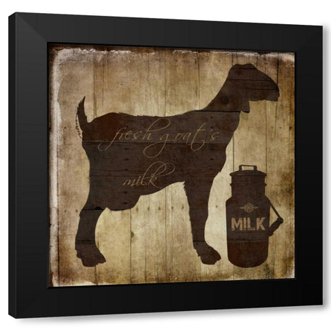 Billy Black Modern Wood Framed Art Print with Double Matting by Lewis, Sheldon