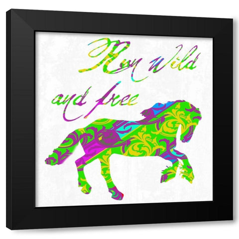 Gypsy Free Black Modern Wood Framed Art Print with Double Matting by Lewis, Sheldon