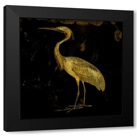 Golden Elegance Black Modern Wood Framed Art Print with Double Matting by Lewis, Sheldon