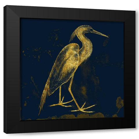 Indigo Pride Black Modern Wood Framed Art Print by Lewis, Sheldon