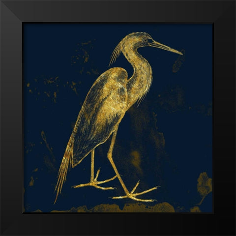 Indigo Pride Black Modern Wood Framed Art Print by Lewis, Sheldon