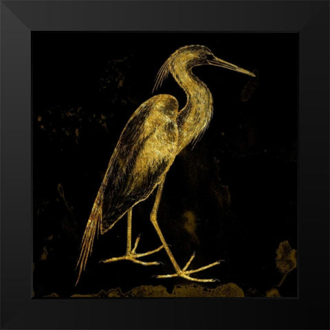 Golden Pride Black Modern Wood Framed Art Print by Lewis, Sheldon