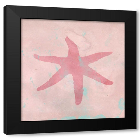Pastel Star Black Modern Wood Framed Art Print by Lewis, Sheldon
